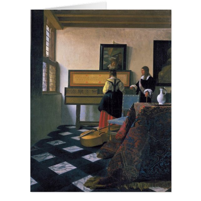 Johannes Vermeer, van Delft, La leçon de musique (Devant)