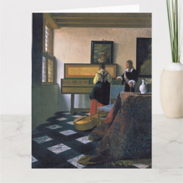 Johannes Vermeer, van Delft, The Music Lesson Karte