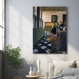 Johannes Vermeer, van Delft, The Music Lesson Poster