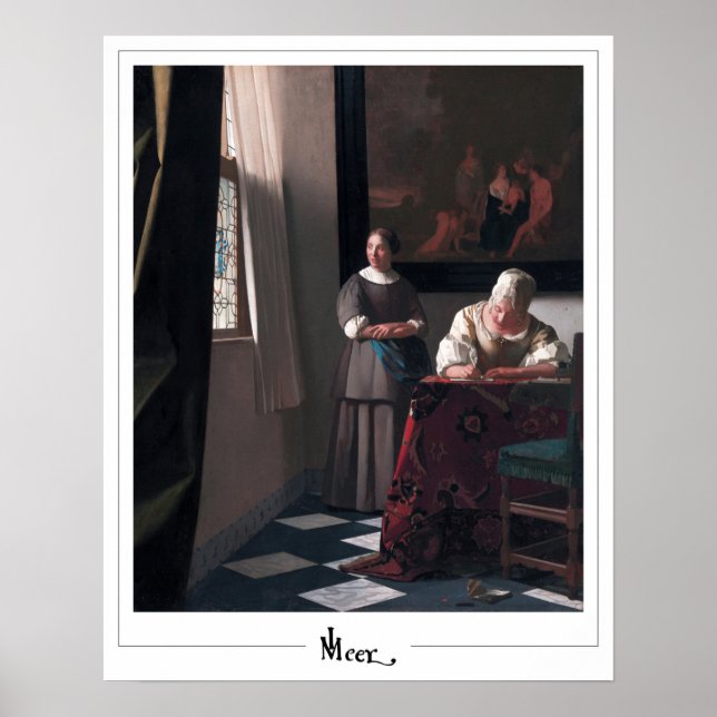 Johannes Vermeer Zedign Art Poster #18 (Vorne)
