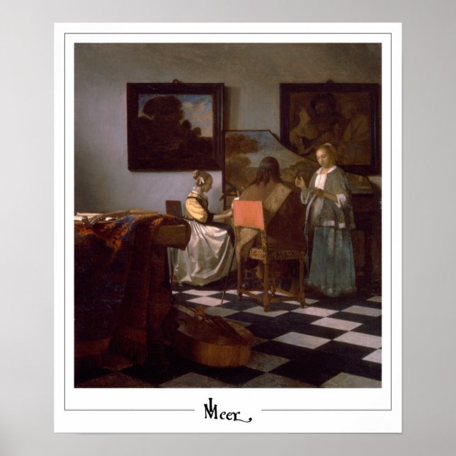 Johannes Vermeer Zedign Art Poster #19 (Vorne)