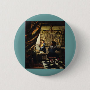 Johannes Vermeers Die Kunst des Malens um 1668 Button
