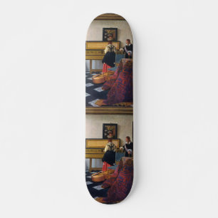 Johannes Vermeers Musikunterricht (ca. 1663) Skateboard