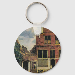 Johannes Vermeer's Street in Delft (ca. 1660) Schlüsselanhänger