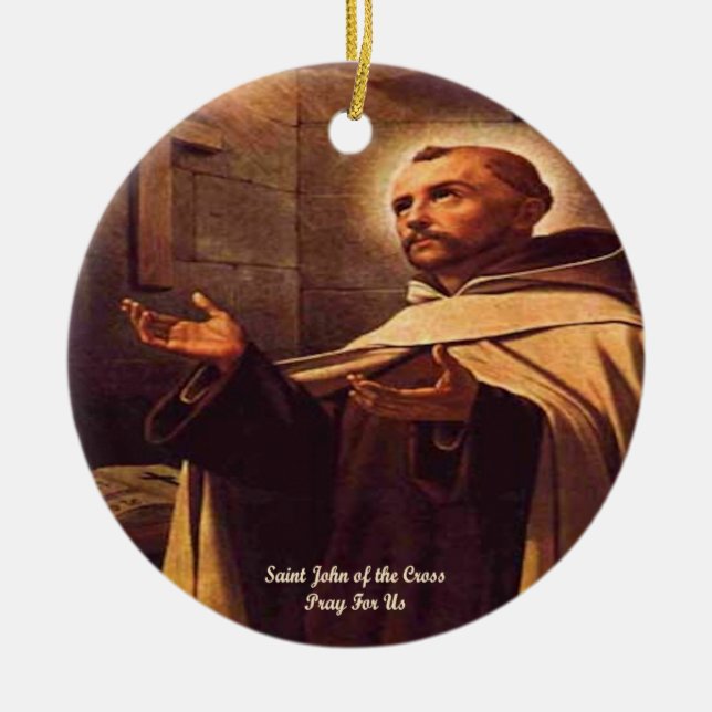Johannes vom Kreuz Keramik Ornament (Vorne)