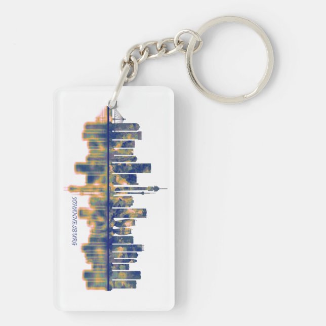 Johannesburg Skyline Schlüsselanhänger (Rückseite)