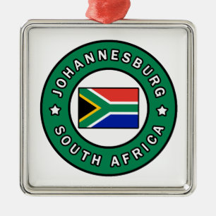 Johannesburg South Africa Ornament Aus Metall