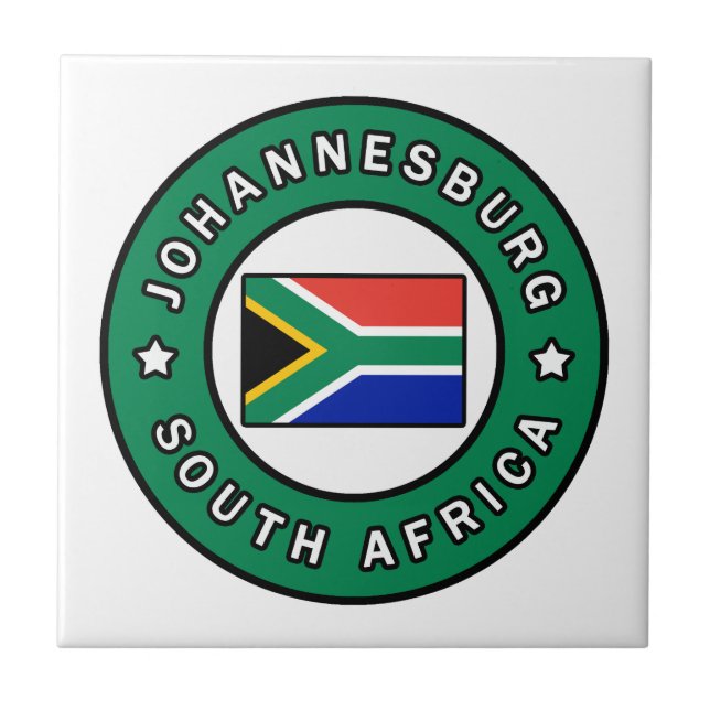 Johannesburg Südafrika Fliese (Vorderseite)