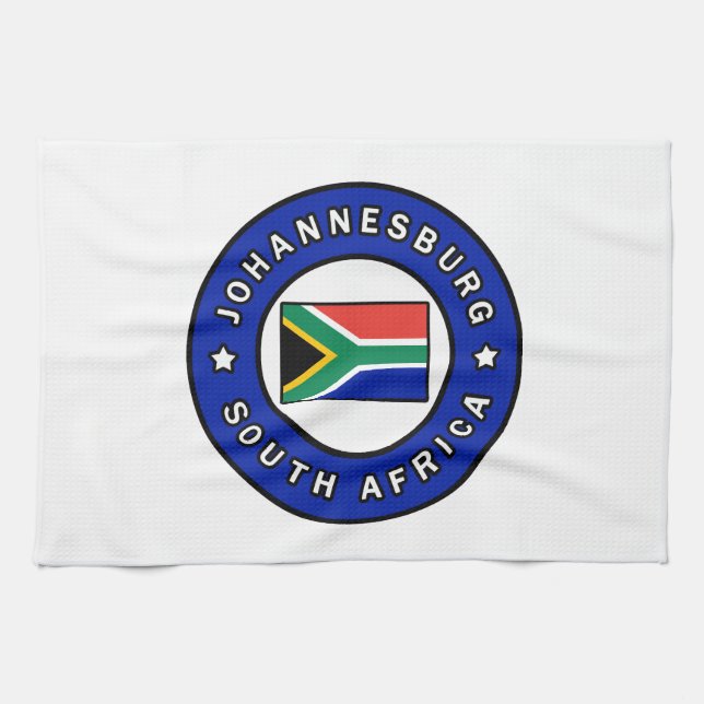 Johannesburg Südafrika Geschirrtuch (Horizontal)