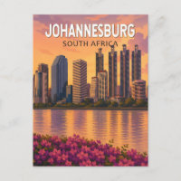Johannesburg Südafrika Illustration Reise Kunst