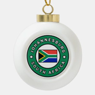 Johannesburg Südafrika Keramik Kugel-Ornament