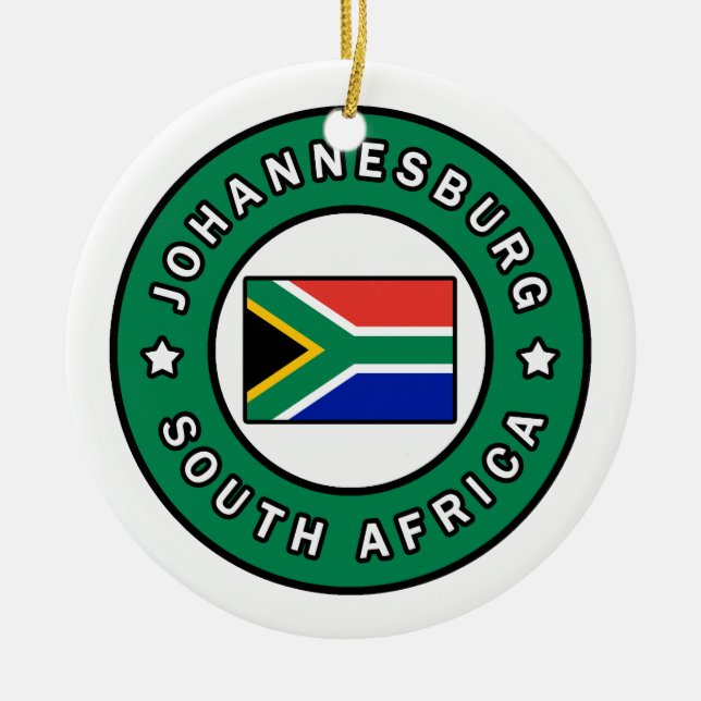 Johannesburg Südafrika Keramikornament (Vorne)