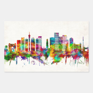 Johannesburg Südafrika Skyline Rechteckiger Aufkleber