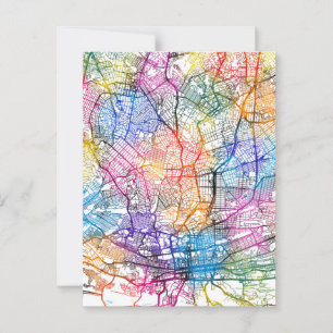 Johannesburg Südafrika Stadtplan Postkarte