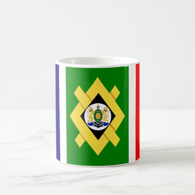 Johannesburger Flagge Kaffeetasse (Mittel)