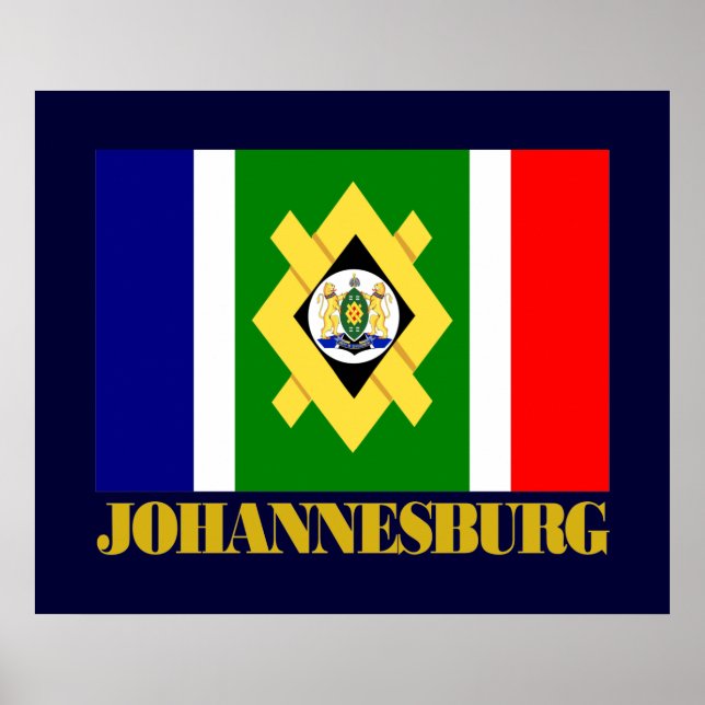 Johannesburger Flagge Poster (Vorne)