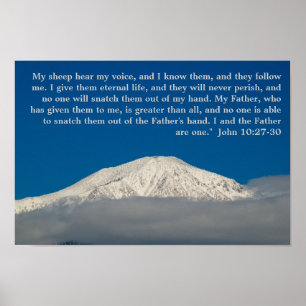 John 10:27-30 Poster