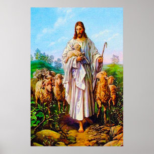 John 10:7-21 Ich bin der gute Hirte Poster