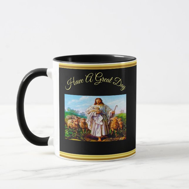 John 10:7-21 Ich bin der gute Hirte Tasse (Links)
