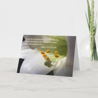 John 11:25 Carte d'écriture