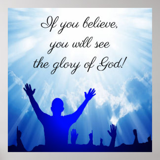 John 11:40 poster