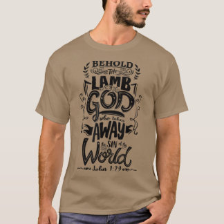 John 129 Siehe das Lamm Gottes Christliche Schrift T-Shirt