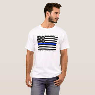 John-13:15 - dünne Blue Line T-Shirt