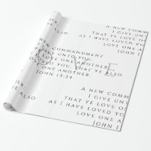 John 13:34 Enveloppe cadeau Papier d'enveloppement