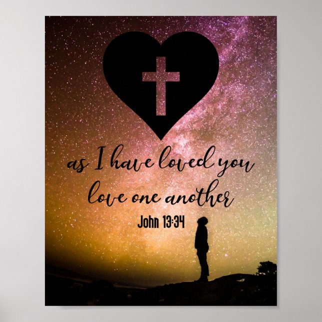 John 13:34 poster (Vorne)