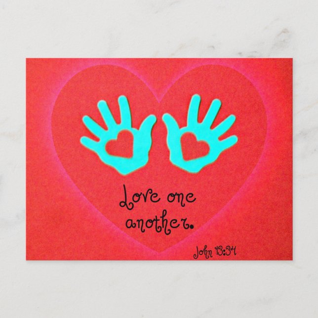 John 13:34 postkarte (Vorderseite)