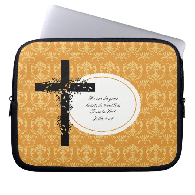 John 14:1 Notebook- oder Netbook Carrier Sleeve (Vorderseite)
