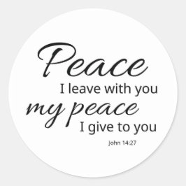 John 14:27 Aufkleber | Frieden gebe ich euch