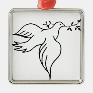 John 14:27 Bibelverse Religion Christentum Dove Ornament Aus Metall