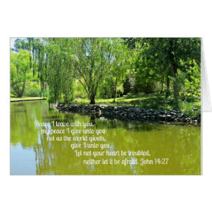 John 14:27 Friede verließ ich mit dir..