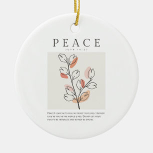 John 14:27 Peace verließ ich mit dir Keramik Ornament