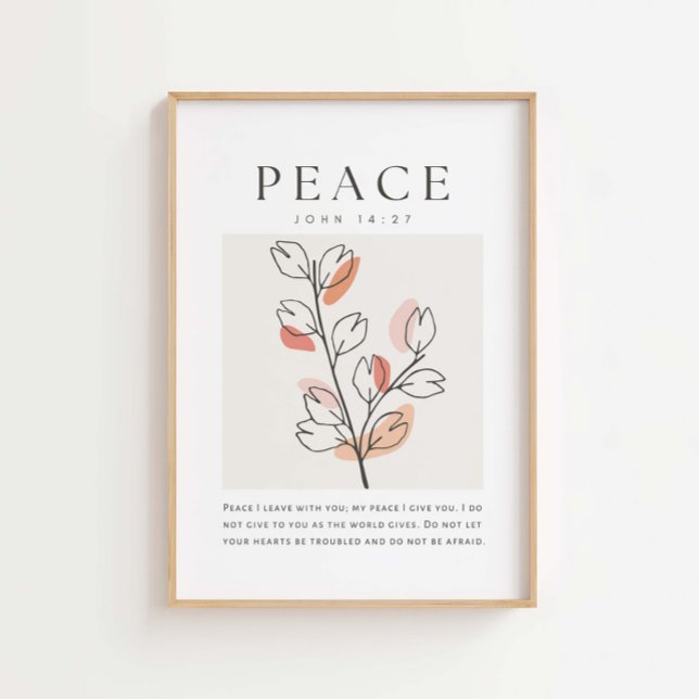 John 14:27 Peace verließ ich mit dir Poster (Von Creator hochgeladen)