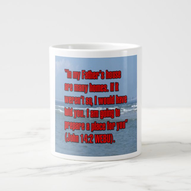 John 14:2 WEBU-Tasse Jumbo-Tasse (Vorderseite)