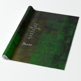 John 14:6 Bible Verse Inspiration Path Zitat Geschenkpapier