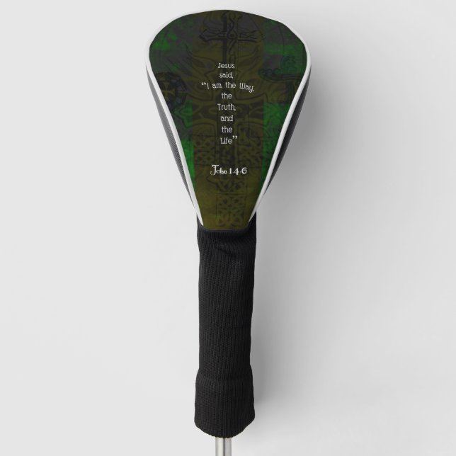 John 14:6 Bible Verse Inspiration Path Zitat Golf Headcover (Vorderseite)