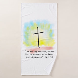 JOHN 14:6 Ensemble de serviettes de bain