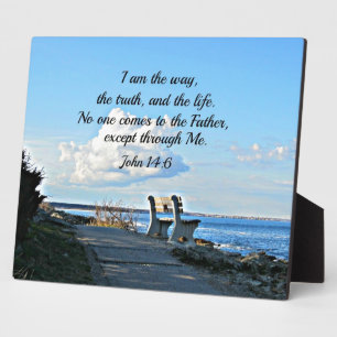 John 14:6 Ich bin der Weg.. Fotoplatte