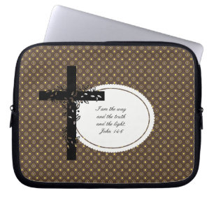 John 14:6 Notebook- oder Netbook Carrier Sleeve