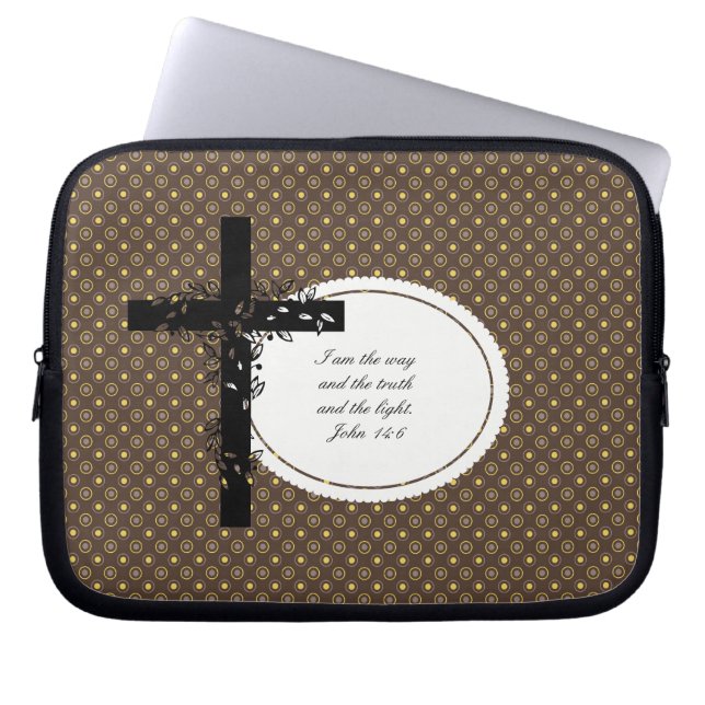 John 14:6 Notebook- oder Netbook Carrier Sleeve (Vorderseite)
