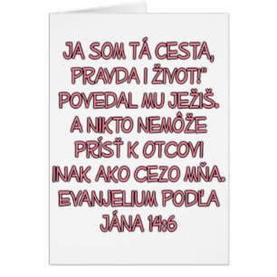 John 14:6 Slowakisch