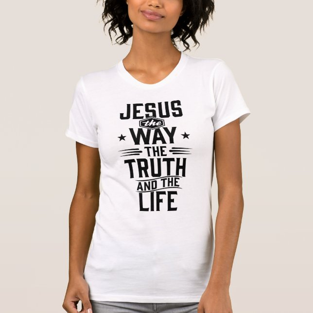 John 14:6 T-Shirt (Vorderseite)