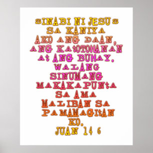 John-14:6 Tagalog Poster