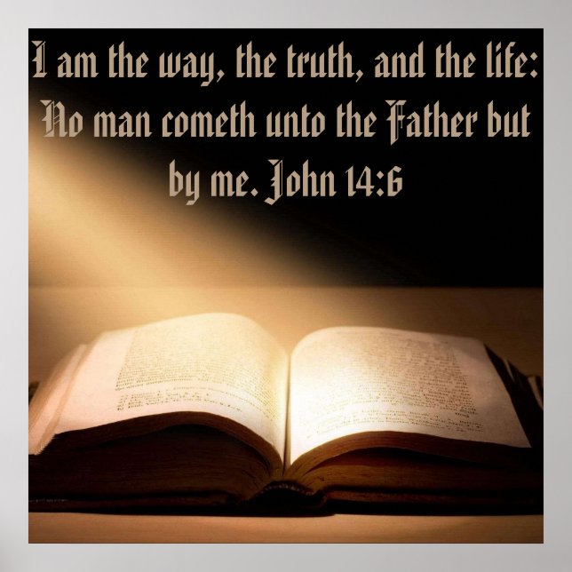 John 14:6 Wand 24+24 Wand-Poster Poster (Vorne)