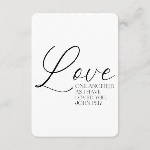 John 15:12 Carte mémoire de l'écriture