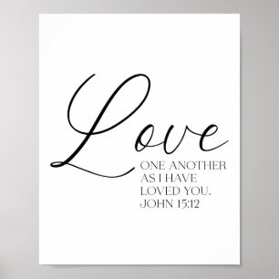 John 15:12 Scripture Poster