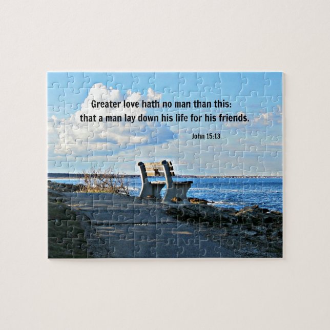John 15:13 Große Liebe hat keinen Menschen als die (Horizontal)